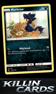 Murkrow 78/145 Pokemon Common SM - Guardians Rising Card NM