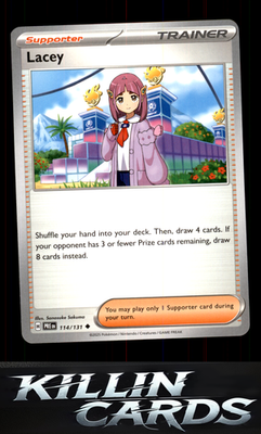 Lacey - 114/131 (Poke Ball Pattern) 114/131 Pokemon Uncommon SV: Prismatic Evolu