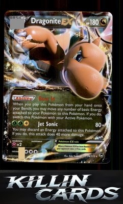 Dragonite EX 74/111 Pokemon Ultra Rare XY - Furious Fists Card NM