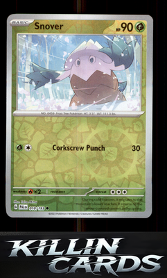 Reverse Holofoil Snover 010/193 Pokemon Common SV02: Paldea Evolved Card NM