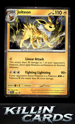 Jolteon - 169 (Cosmos Holo) 169 Pokemon Rare SV: Scarlet & Violet Promo Cards Ca