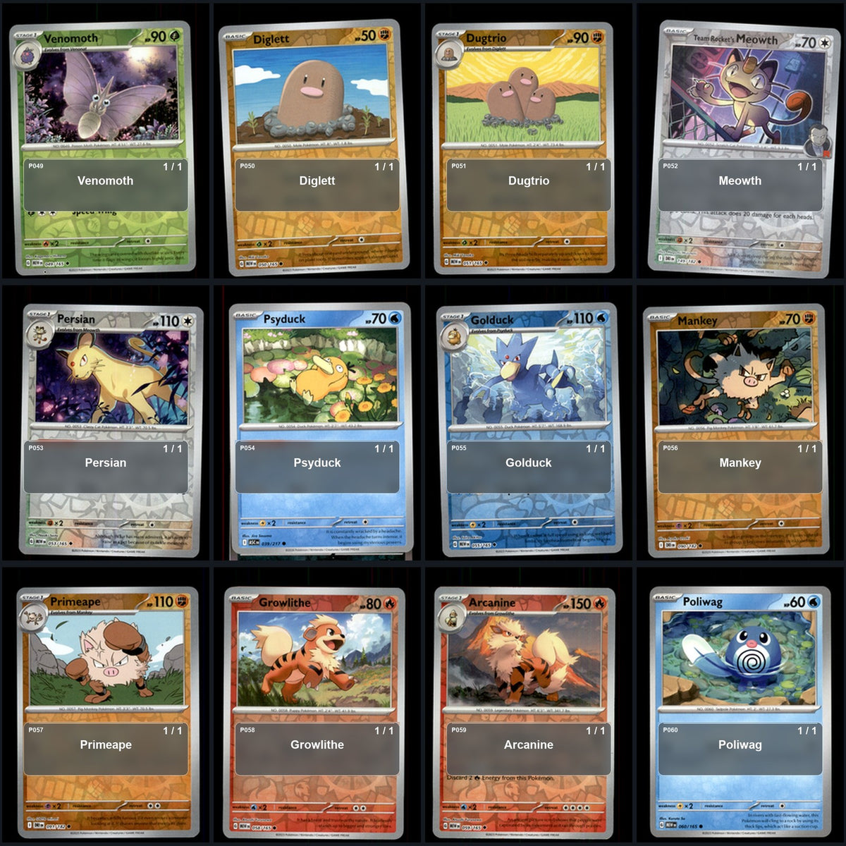 Pokemon TCG Generation 1 Kanto Pokemon Pokedex Set 148 Cards Collection