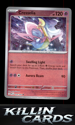Reverse Holofoil Cresselia 039/094 Pokemon Uncommon ME02: Phantasmal Flames Card