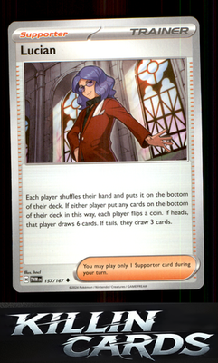 Lucian - 157/167 157/167 Pokemon Uncommon SV06: Twilight Masquerade Card NM
