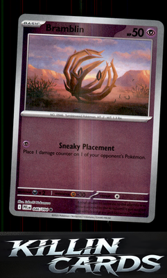 Reverse Holofoil Bramblin 046/094 Pokemon Common ME02: Phantasmal Flames Card NM