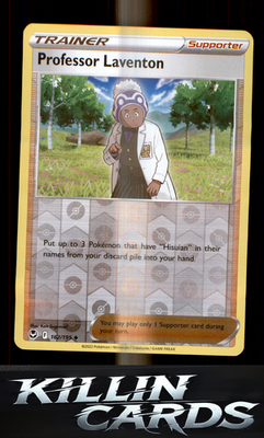 Reverse Holofoil Professor Laventon 162/195 Pokemon Uncommon SWSH12: Silver Temp