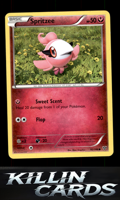 Spritzee 92/146 Pokemon Common XY Base Set Card LP
