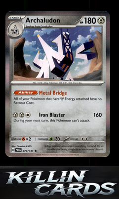 Archaludon 070/131 Pokemon Rare SV: Prismatic Evolutions Card NM