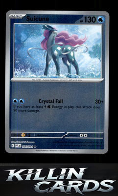 Reverse Holofoil Suicune 026/094 Pokemon Rare ME02: Phantasmal Flames Card NM