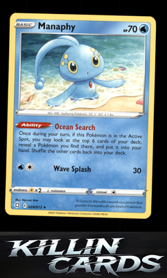 Manaphy 024/072 Pokemon Rare Shining Fates Card NM