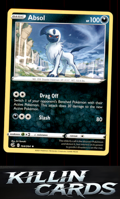 Absol 164/264 Pokemon Rare SWSH08: Fusion Strike Card NM