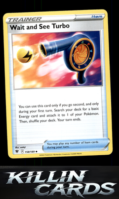Wait and See Turbo 158/189 Pokemon Uncommon SWSH10: Astral Radiance Card NM