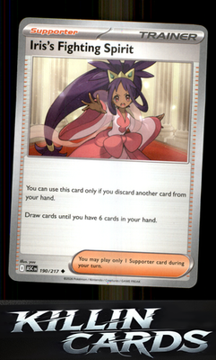 Iris's Fighting Spirit - 190/217 190/217 Pokemon Uncommon ME: Ascended Heroes Ca