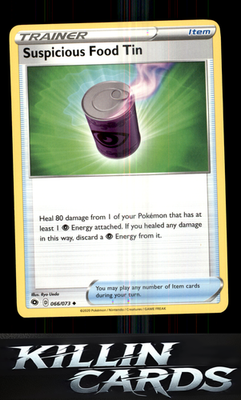 Suspicious Food Tin 66/73 Pokemon Uncommon Champion's Path Card NM