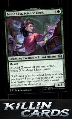 Mona Lisa, Science Geek 123 Magic U Teenage Mutant Ninja Turtles Card NM