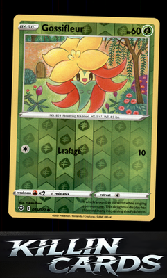 Reverse Holofoil Gossifleur 014/072 Pokemon Common Shining Fates Card NM