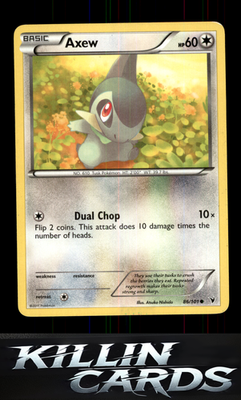 Axew 86/101 Pokemon Common Noble Victories Card NM