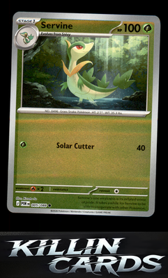 Reverse Holofoil Servine 005/088 Pokemon Common ME03: Perfect Order Card NM
