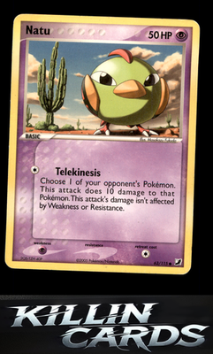 Natu 63/115 Pokemon Common Unseen Forces Card MP