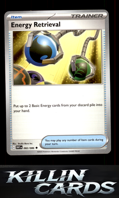 Energy Retrieval 082/086 Pokemon Uncommon SV: White Flare Card NM