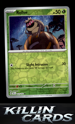 Reverse Holofoil Rellor 023/162 Pokemon Common SV05: Temporal Forces Card NM