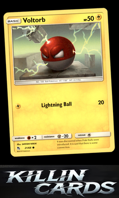 Voltorb 21/68 Pokemon Common Hidden Fates Card LP