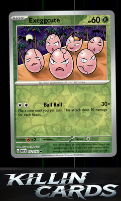 Reverse Holofoil Exeggcute 102/165 Pokemon Common SV: Scarlet & Violet 151 Card