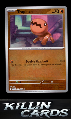 Reverse Holofoil Trapinch 051/094 Pokemon Common ME02: Phantasmal Flames Card NM