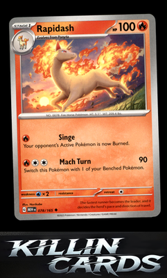 Rapidash 078/165 Pokemon Uncommon SV: Scarlet & Violet 151 Card NM