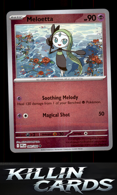 Meloetta 040/094 Pokemon Uncommon ME02: Phantasmal Flames Card NM
