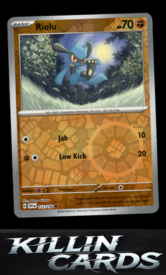 Reverse Holofoil Riolu - 112/198 112/198 Pokemon Common SV01: Scarlet & Violet B