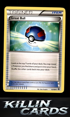 Great Ball 93/98 Pokemon Uncommon Emerging Powers Card LP