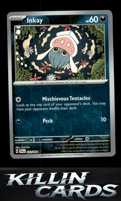 Reverse Holofoil Inkay 033/064 Pokemon Common SV: Shrouded Fable Card NM