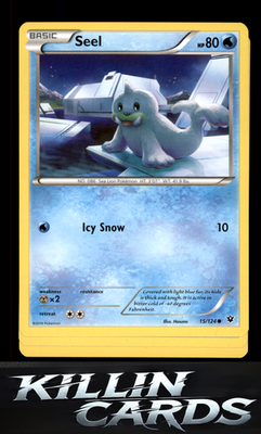 Seel 15/124 Pokemon Common XY - Fates Collide Card NM