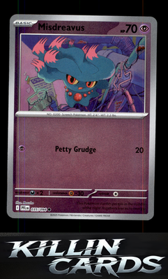 Reverse Holofoil Misdreavus 035/094 Pokemon Common ME02: Phantasmal Flames Card