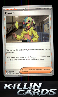Canari - 185/217 185/217 Pokemon Uncommon ME: Ascended Heroes Card NM