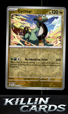 Reverse Holofoil Cyclizar - 070/091 070/091 Pokemon Rare SV: Paldean Fates Card