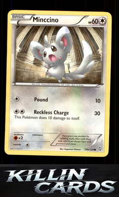 Minccino 109/124 Pokemon Common Dragons Exalted Card LP