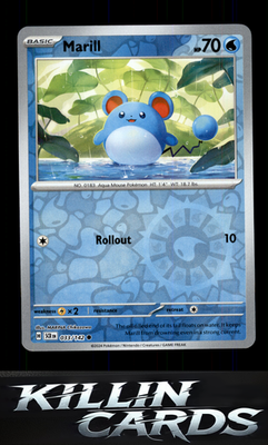 Reverse Holofoil Marill 033/142 Pokemon Common SV07: Stellar Crown Card NM