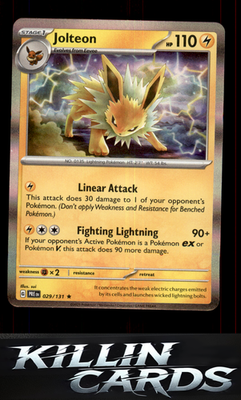 Jolteon 029/131 Pokemon Rare SV: Prismatic Evolutions Card NM