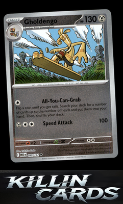 Reverse Holofoil Gholdengo 099/132 Pokemon Uncommon ME01: Mega Evolution Card NM