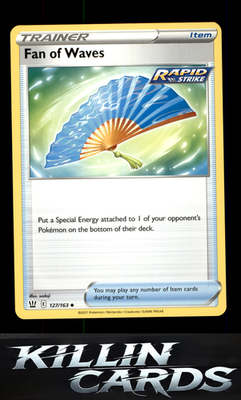 Fan of Waves 127/163 Pokemon Uncommon SWSH05: Battle Styles Card NM