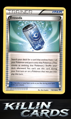 Evosoda 116/146 Pokemon Uncommon XY Base Set Card LP