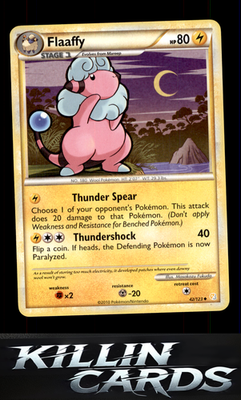 Flaaffy 42/123 Pokemon Uncommon HeartGold SoulSilver Card LP