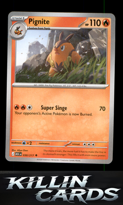 Pignite 030/217 Pokemon Uncommon ME: Ascended Heroes Card NM