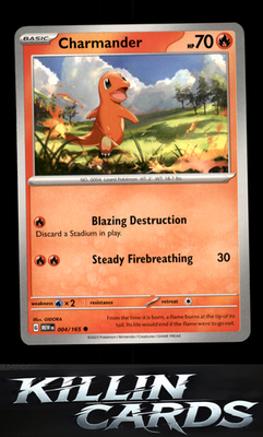 Charmander - 004/165 004/165 Pokemon Common SV: Scarlet & Violet 151 Card NM