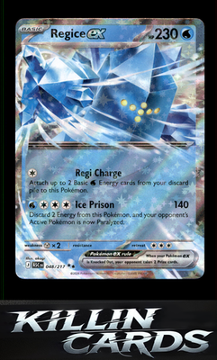 Regice ex 048/217 Pokemon Double Rare ME: Ascended Heroes Card NM
