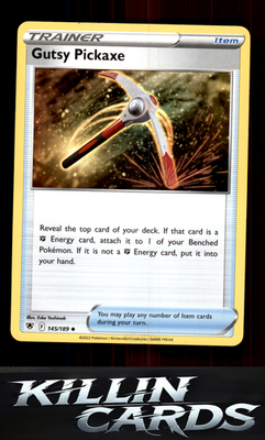 Gutsy Pickaxe 145/189 Pokemon Uncommon SWSH10: Astral Radiance Card NM