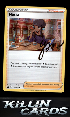 Nessa 136/159 Pokemon Holo Rare SWSH: Crown Zenith Card NM
