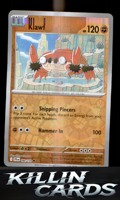 Reverse Holofoil Klawf 090/159 Pokemon Uncommon SV09: Journey Together Card NM